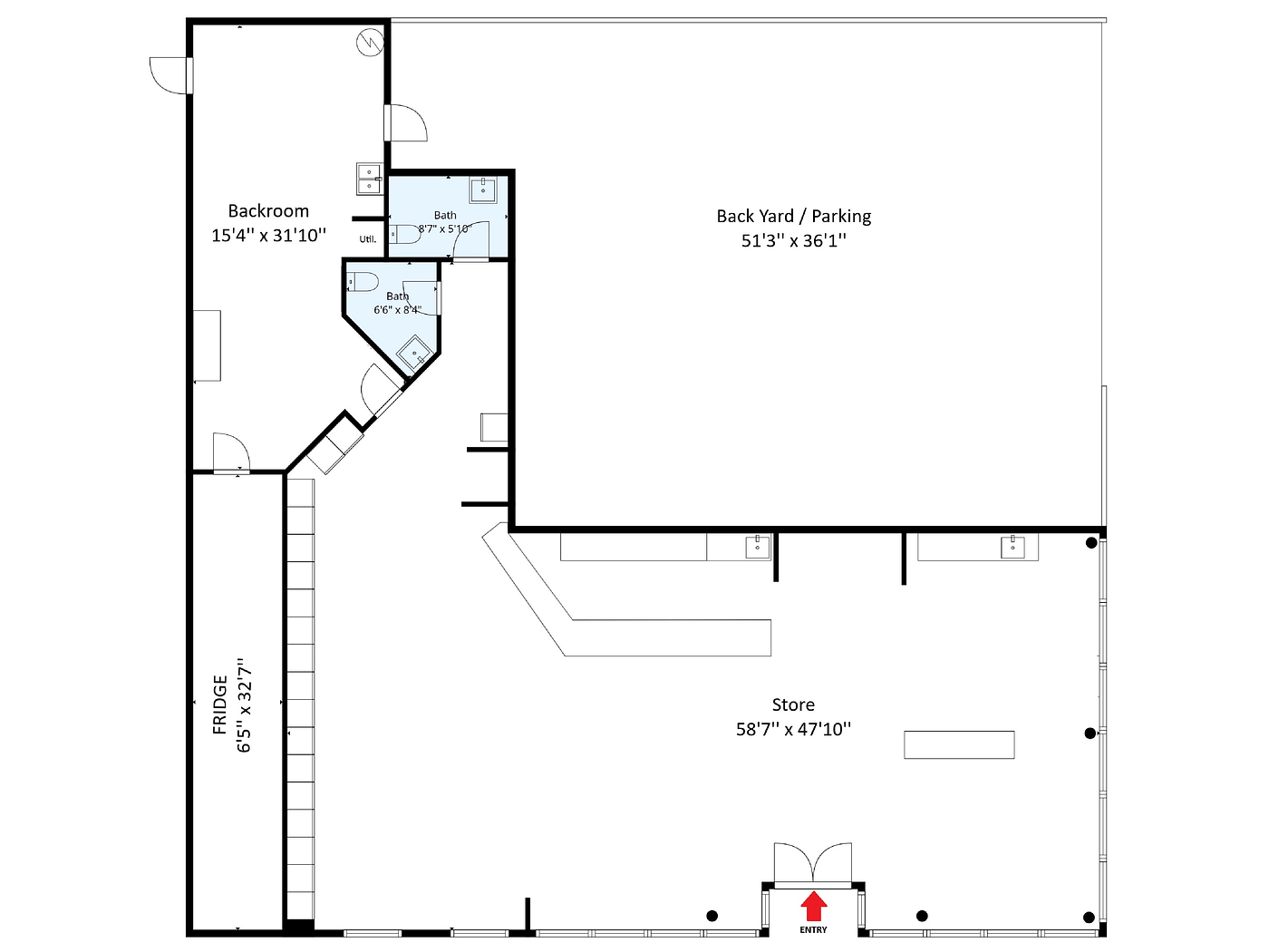 Circle K - 2601 Commercial Drive, Vancouver, BC floorplan