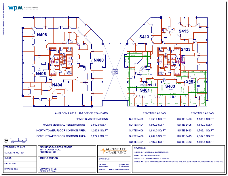 S403 - 5811 Cooney Rd, Richmond, BC floorplan
