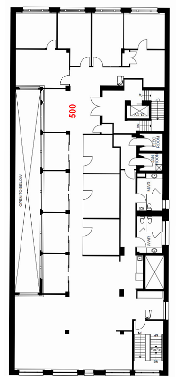 500 - 209 8 Ave SW, Calgary, AB floorplan