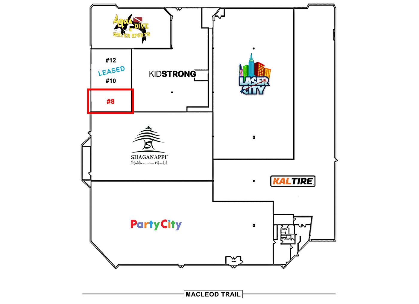 8 & 204 - 9950 Macleod Trail, Calgary, AB floorplan