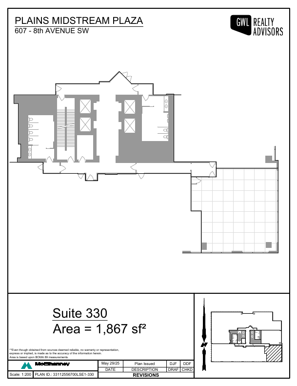 330 - 607 8 Avenue Southwest, Calgary, AB floorplan