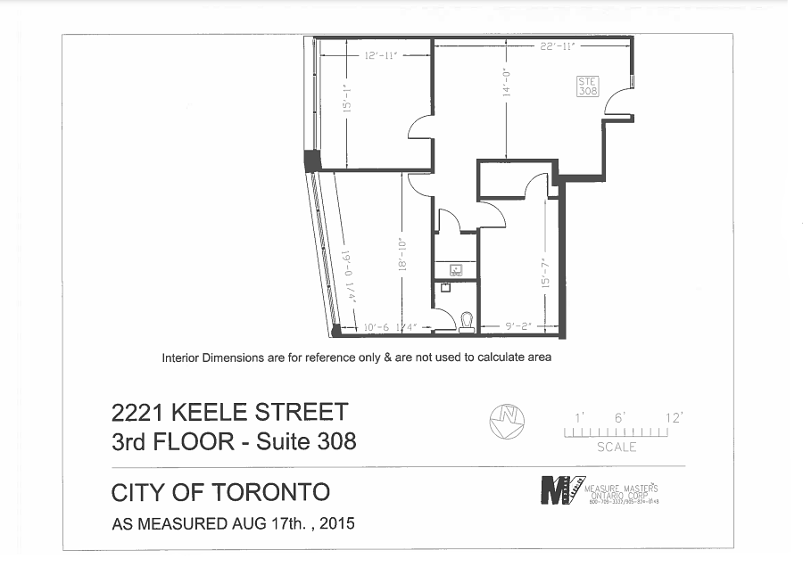 308 - 2221 Keele Street, Toronto, ON floorplan