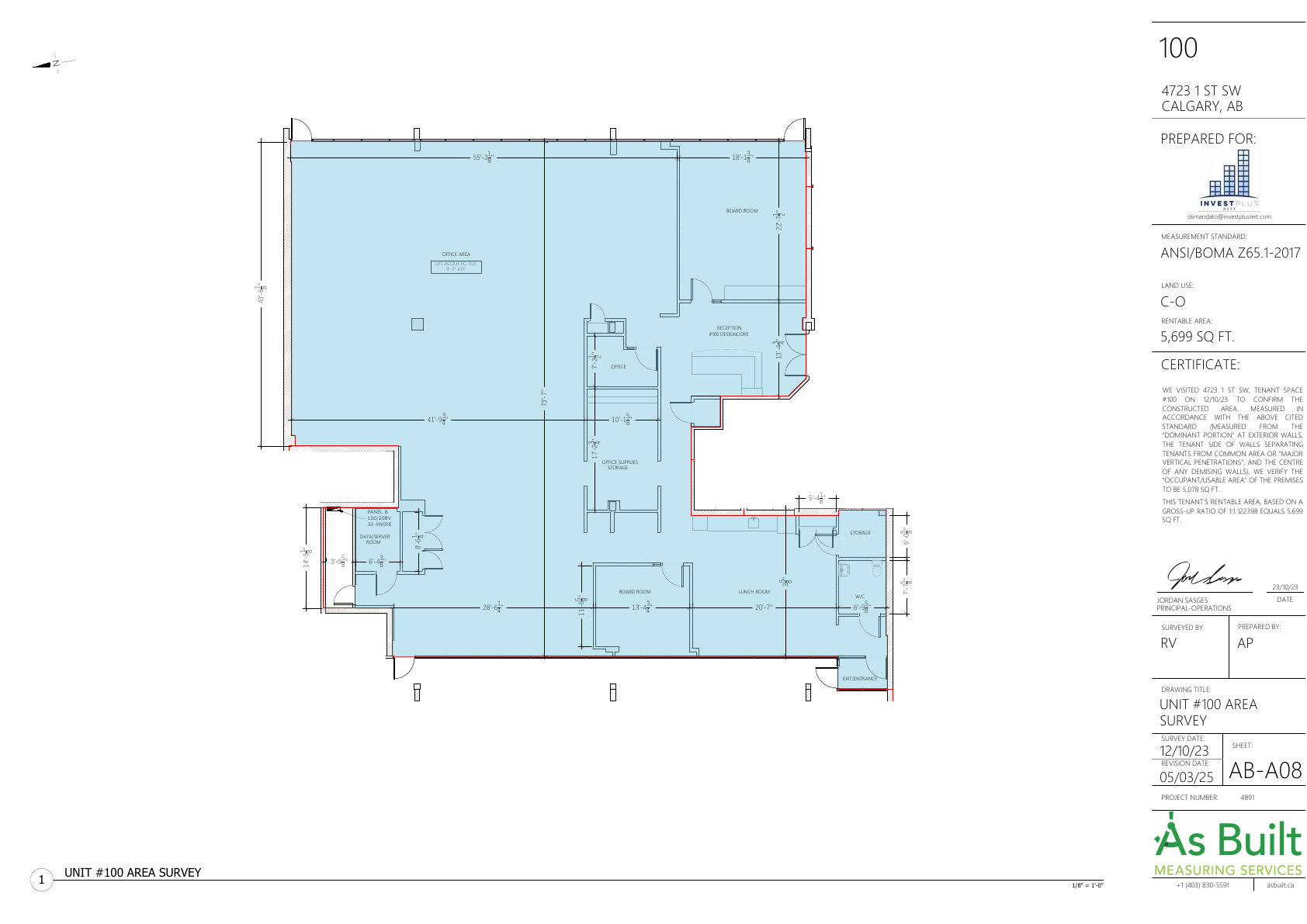 100 - 4723 1 St SW, Calgary, AB floorplan