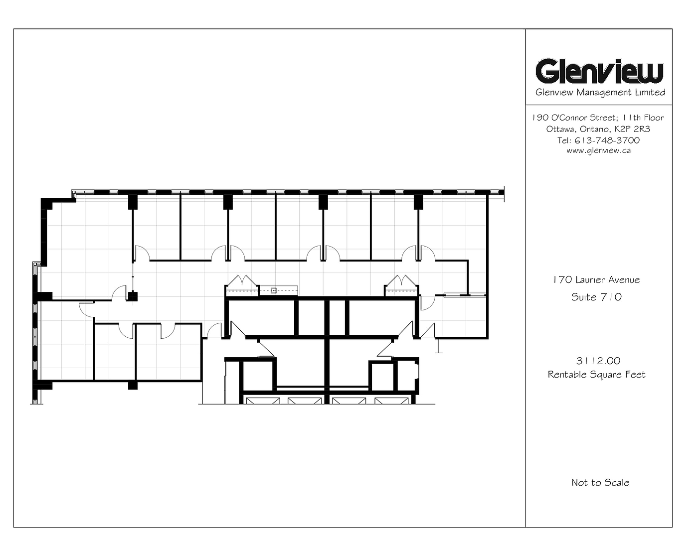 710 - 170 Laurier Ave W, Ottawa, ON floorplan
