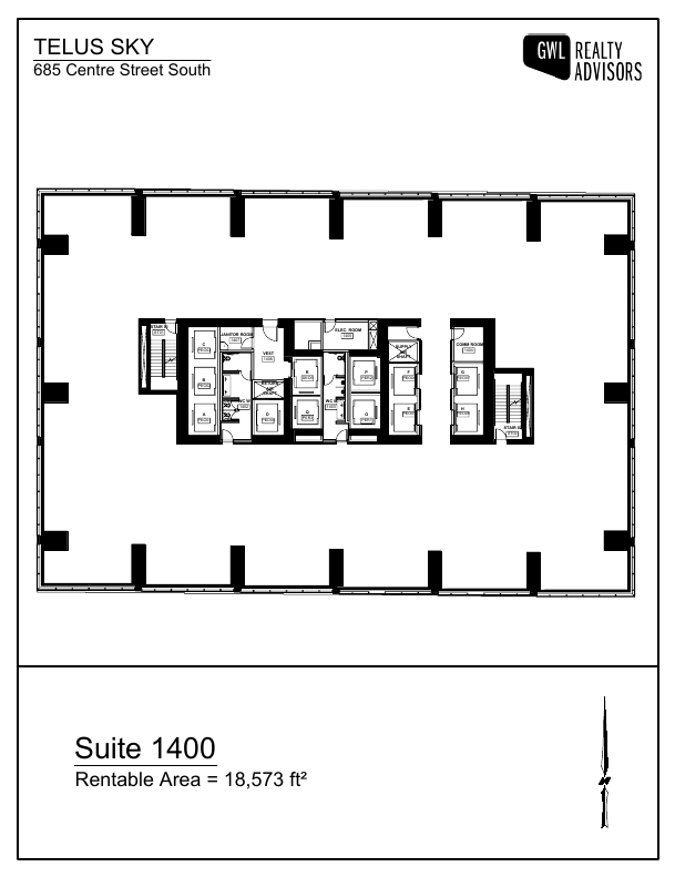 1400 - 685 Centre Street South, Calgary, AB floorplan