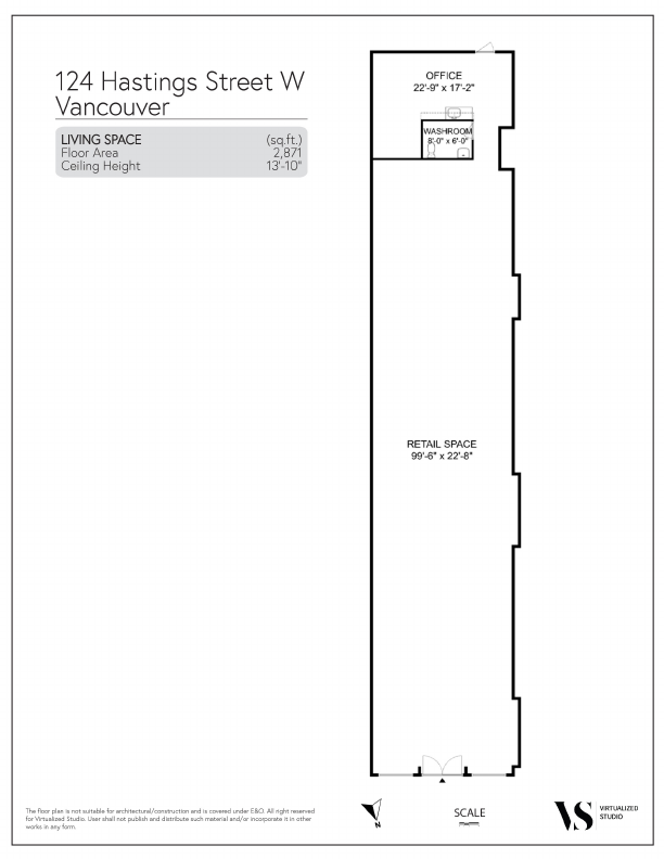 124 - 124 West Hastings Street, Vancouver, BC floorplan