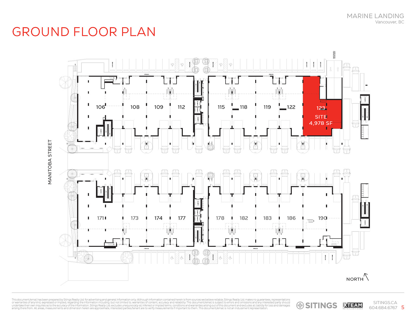 123 - 8188 Manitoba Street, Vancouver, BC floorplan