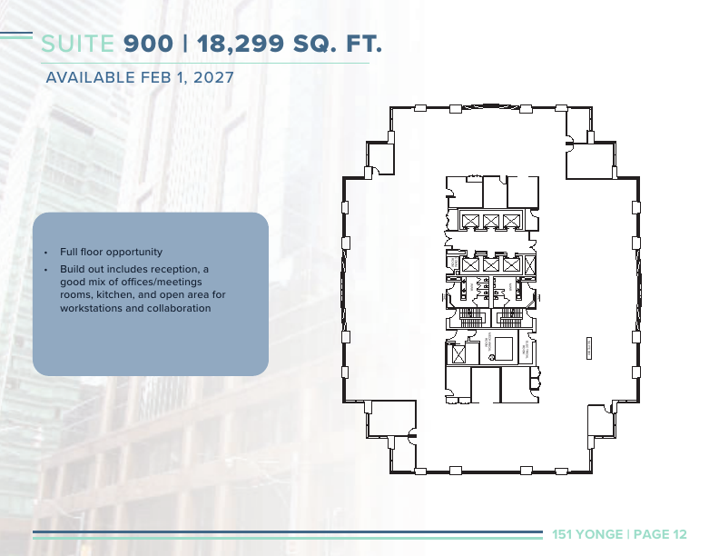 900 - 151 Yonge Street, Toronto, ON floorplan