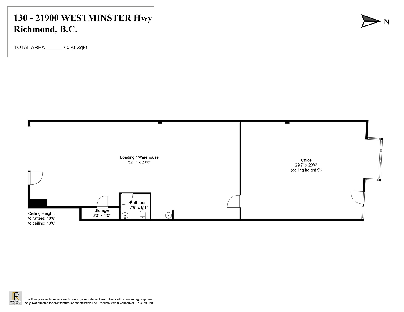 130 - 21900 Westminster Highway, Richmond, BC floorplan