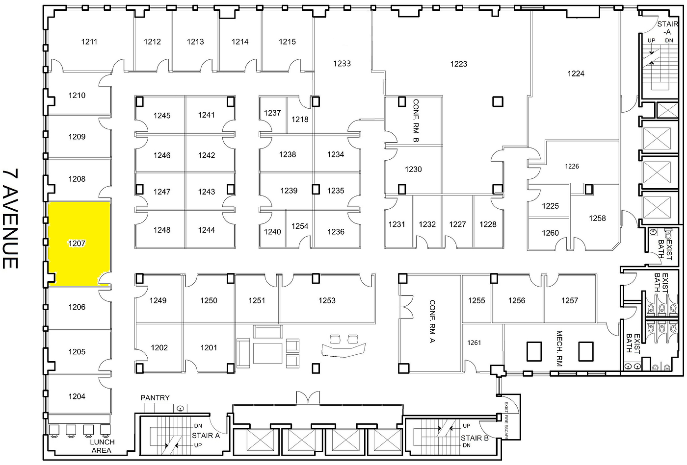 1207 - 469 7th Avenue, New York, NY floorplan