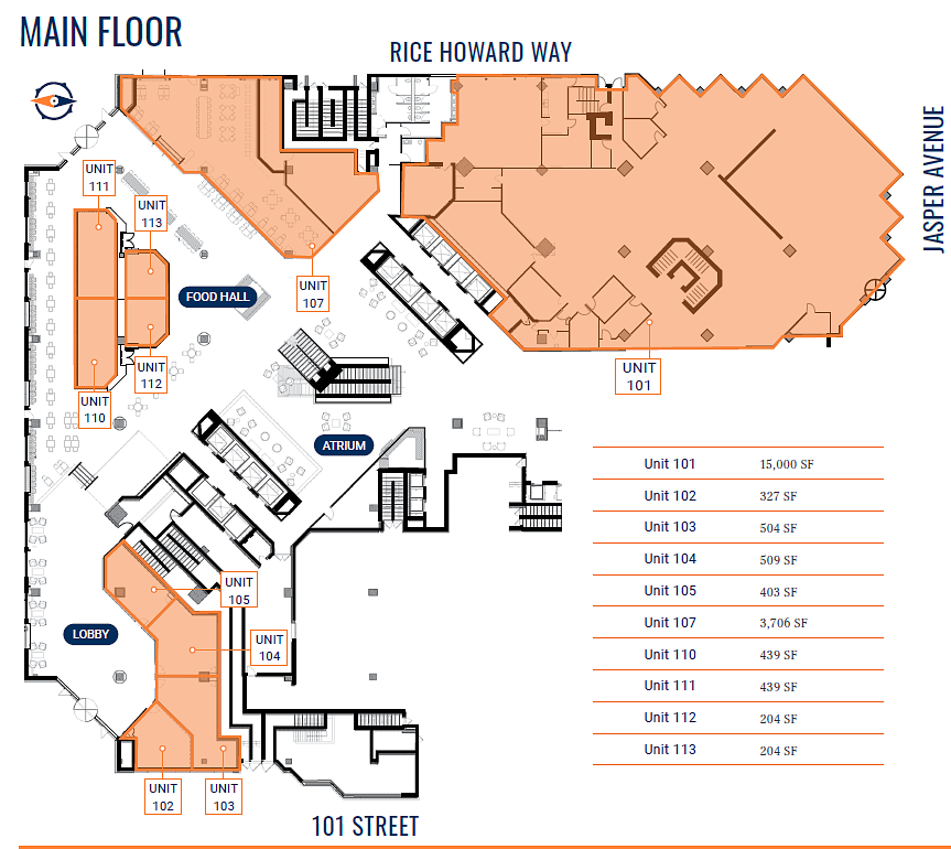 10060 Jasper Ave NW, Edmonton, AB floorplan