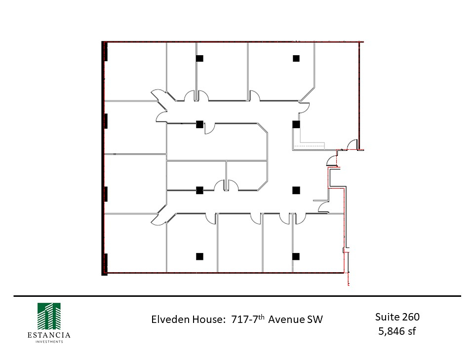 260 - 717 7 Ave SW, Calgary, AB floorplan
