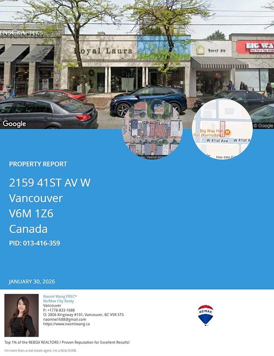 2159 West 41st Avenue, Vancouver, BC