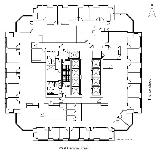 1200 - 1111 West Georgia Street, Vancouver, BC floorplan