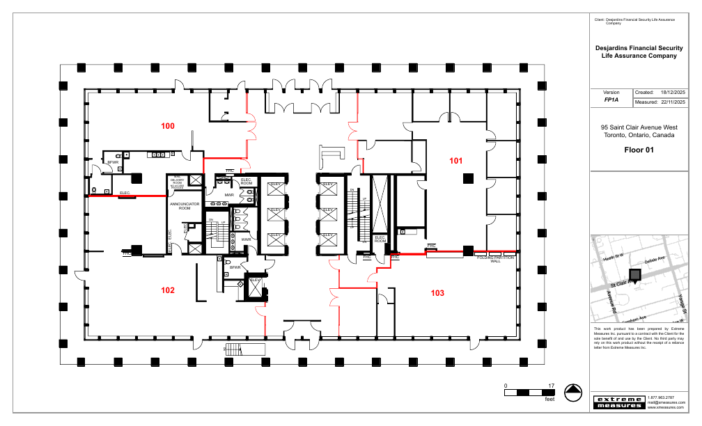 100 - 95 Saint Clair Avenue West, Toronto, ON floorplan
