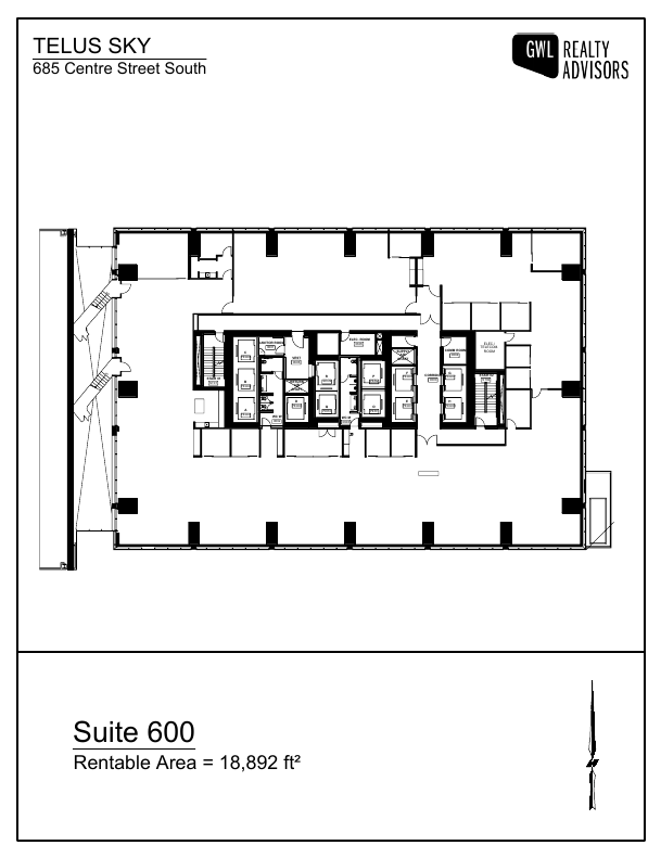 600 - 685 Centre Street South, Calgary, AB floorplan
