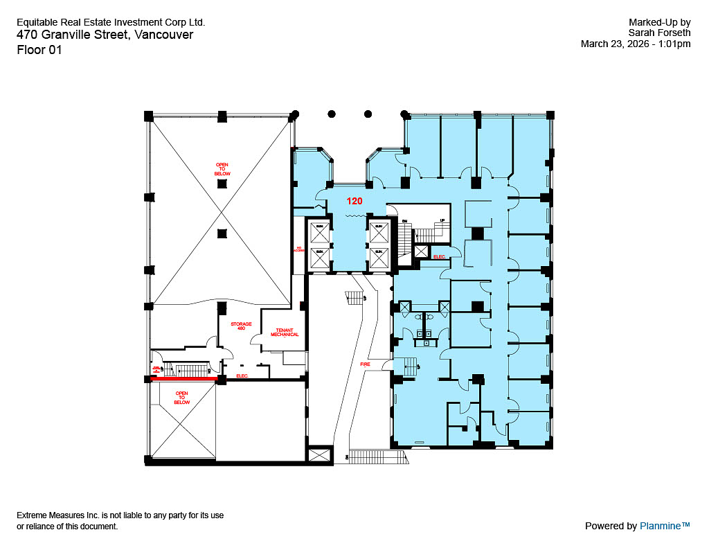 120 - 470 Granville Street, Vancouver, BC floorplan