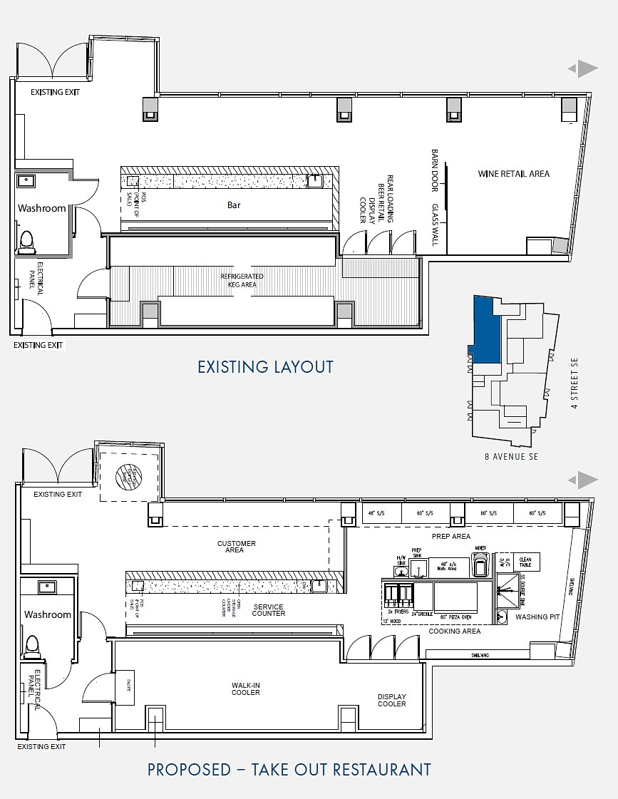 1 - 448 8 Avenue Southeast, Calgary, AB floorplan