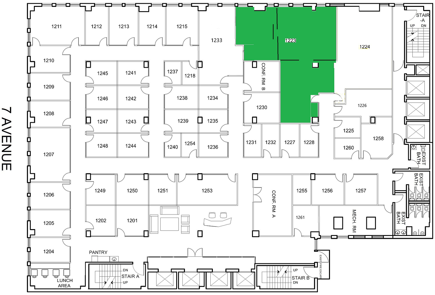 1223 - 469 7th Avenue, New York, NY floorplan