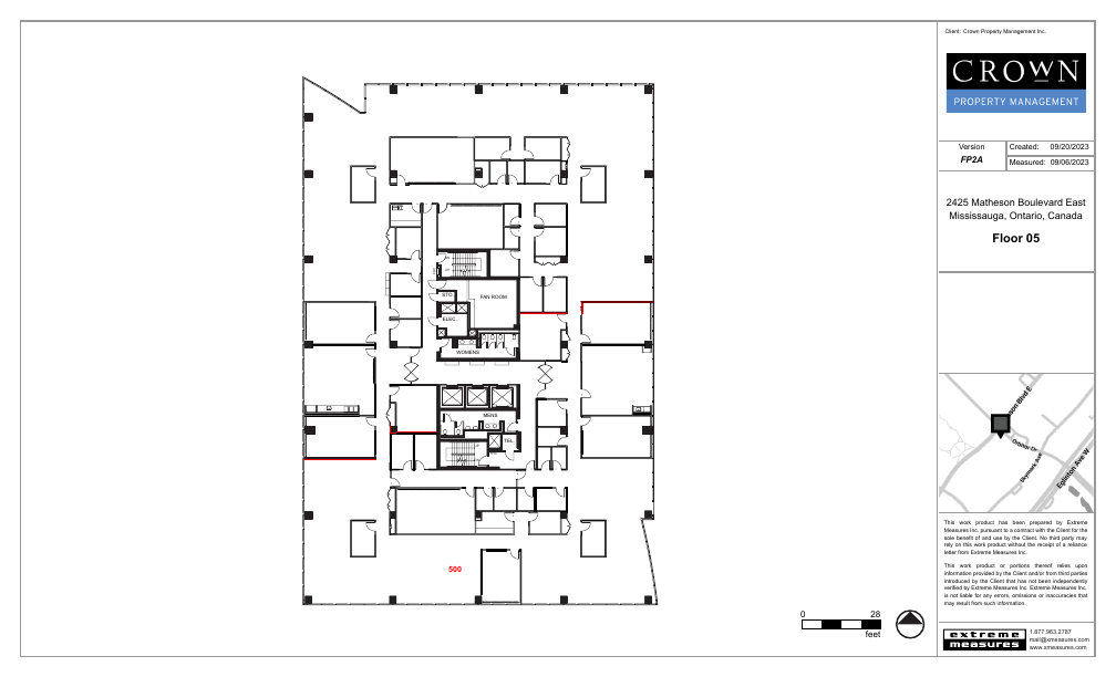 500 - 2425 Matheson Boulevard East, Mississauga, ON floorplan