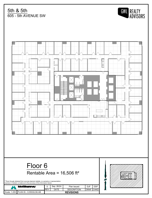 600 - 605 5 Avenue Southwest, Calgary, AB floorplan