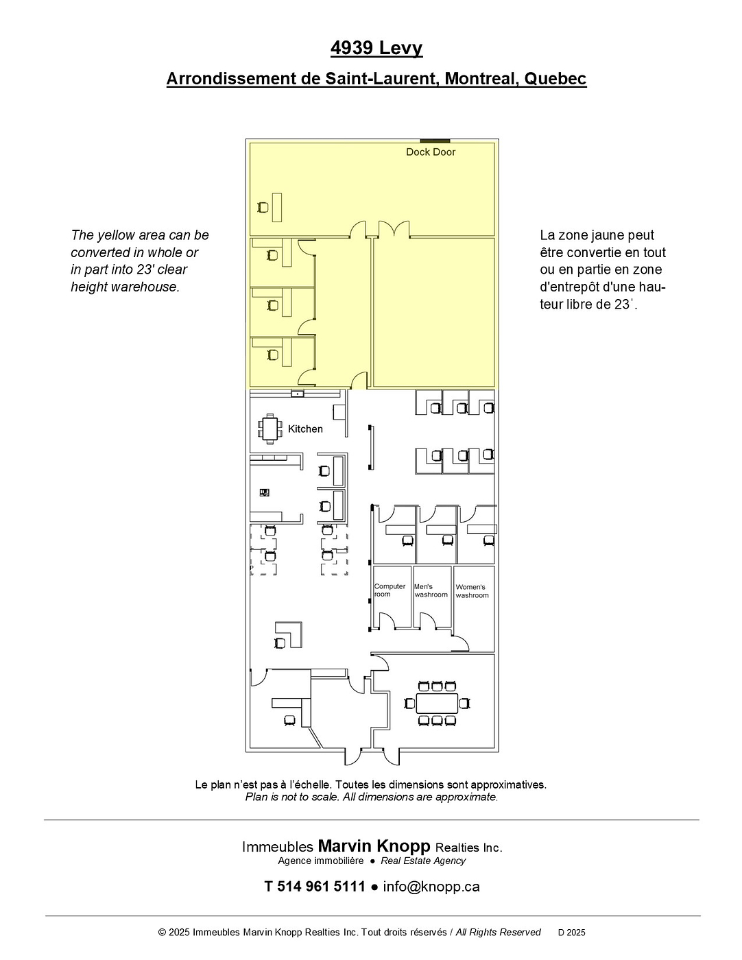 4939 Rue Lévy, Saint-Laurent, QC floorplan