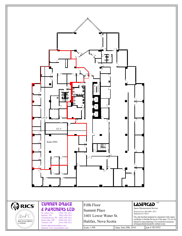 501 - 1601 Lower Water St, Halifax, NS floorplan