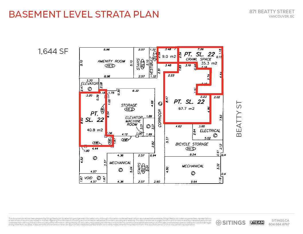 871 Beatty Street, Vancouver, BC floorplan