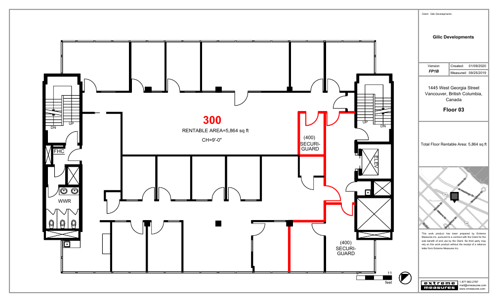 300 - 1445 West Georgia Street, Vancouver, BC floorplan