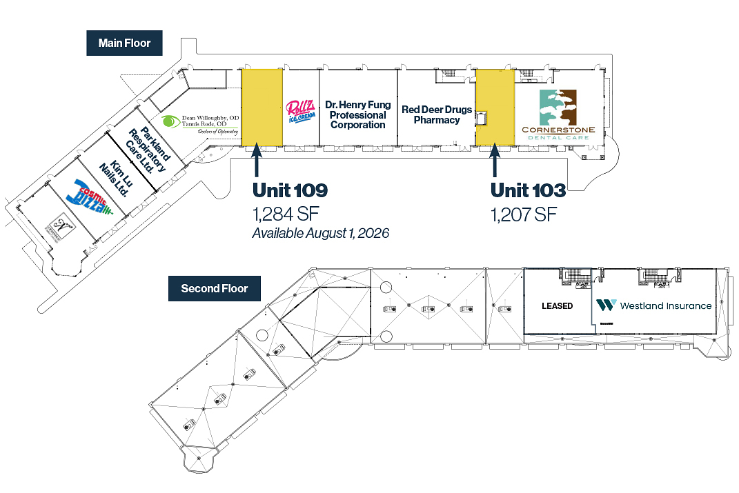 103, 109 - 3215 49 Avenue, Red Deer, AB floorplan