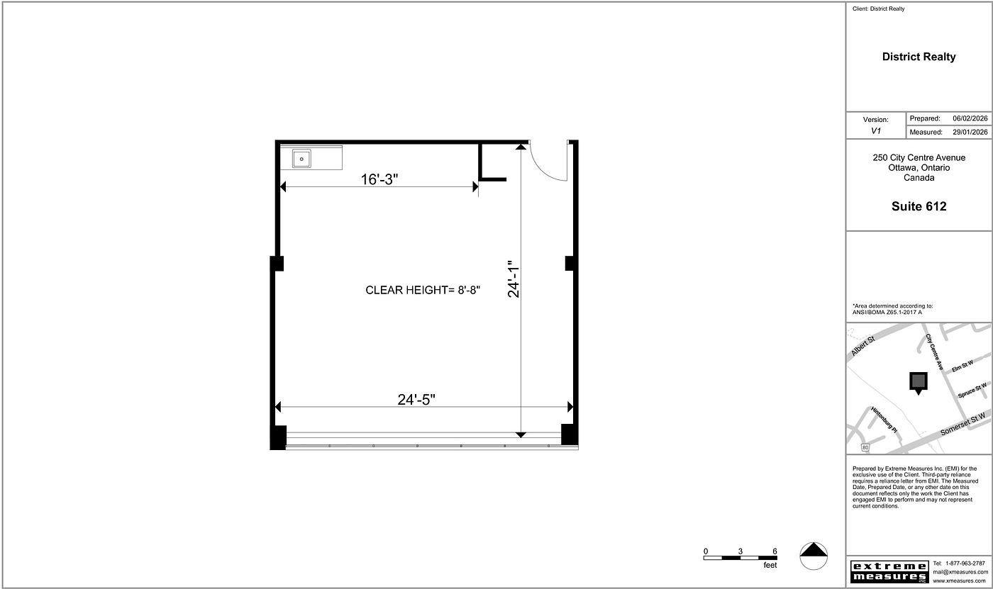 612 - 250 City Centre Avenue, Ottawa, ON floorplan