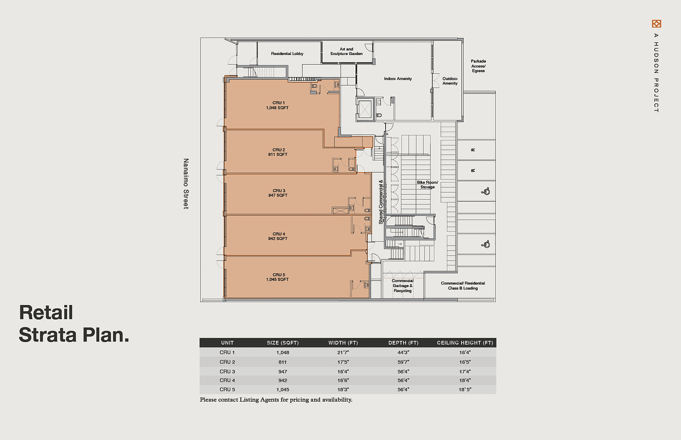 CRU 1 - 2250 Nanaimo Street, Vancouver, BC floorplan