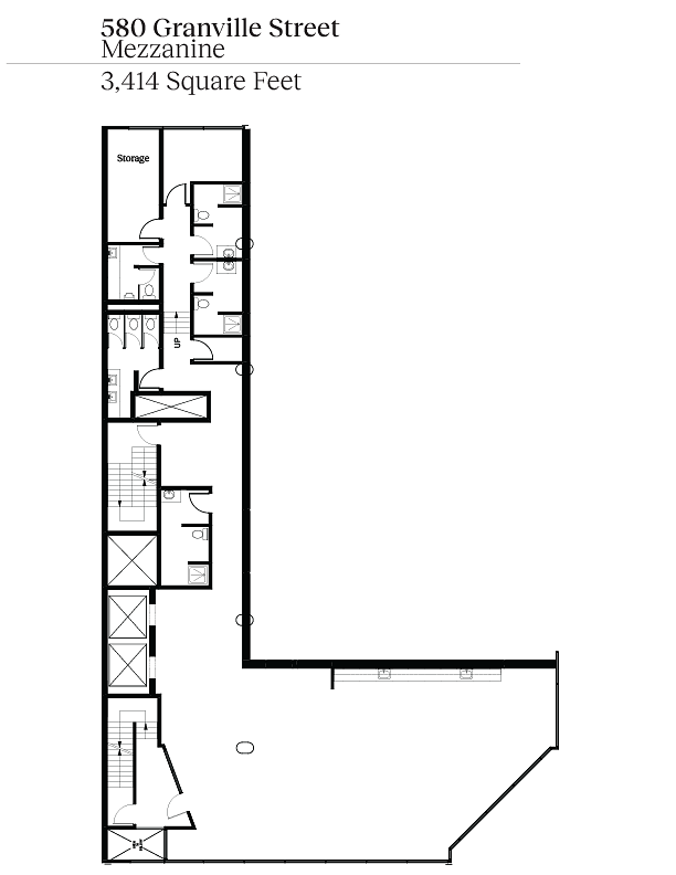 Mezz - 580 Granville Street, Vancouver, BC floorplan