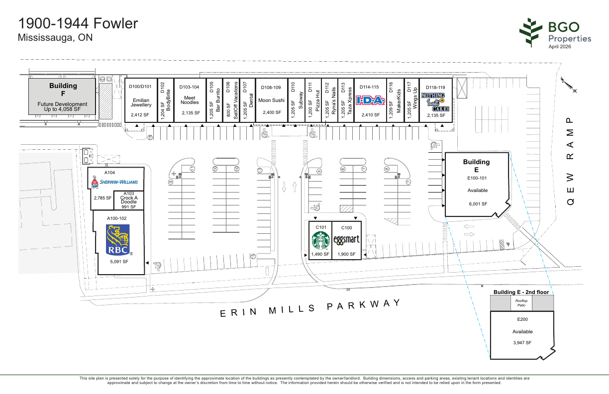E200 - 1944 Fowler Drive, Mississauga, ON floorplan