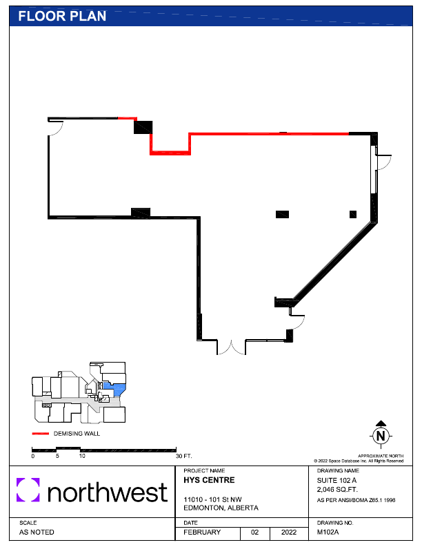 102A - 11010 101 St NW, Edmonton, AB floorplan