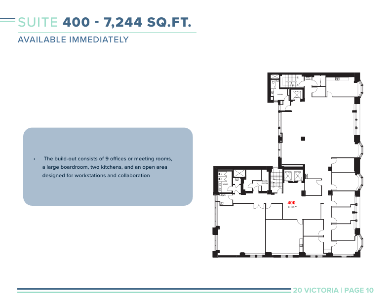 400 - 20 Victoria Street, Toronto, ON floorplan