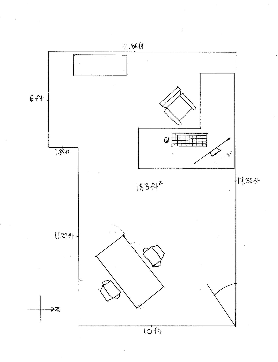 611 - 888 4 Avenue Southwest, Calgary, AB floorplan