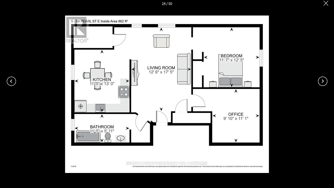 61 - 61 Pearl Street East, Brockville, ON floorplan