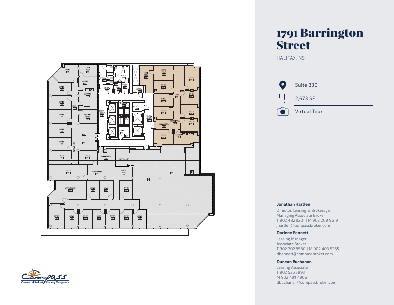 330 - 1791 Barrington Street, Halifax, NS floorplan