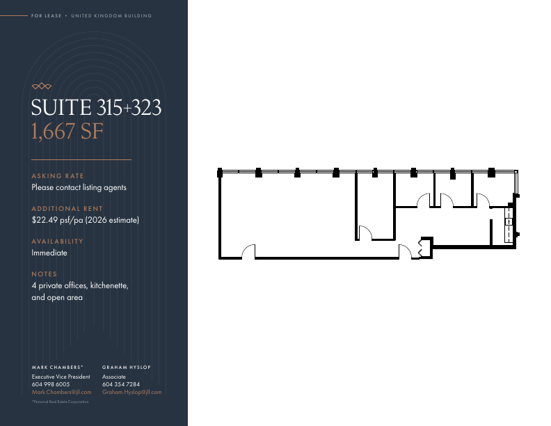 315+323 - 409 Granville St, Vancouver, BC floorplan