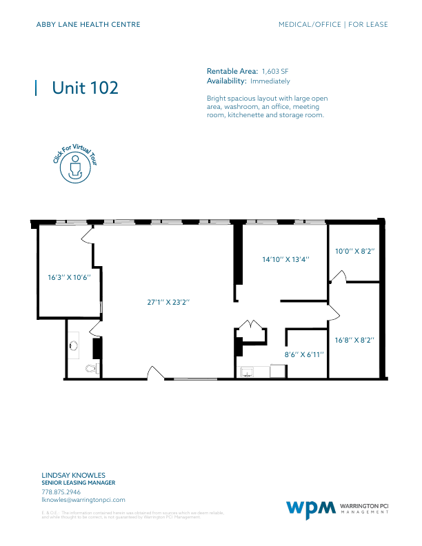 Suite 102 - 107-15331 16 Avenue, Surrey, BC floorplan
