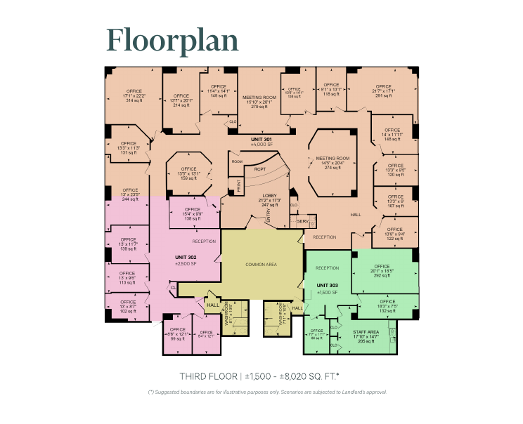 3rd floor - 860 Main St, Moncton, NB floorplan