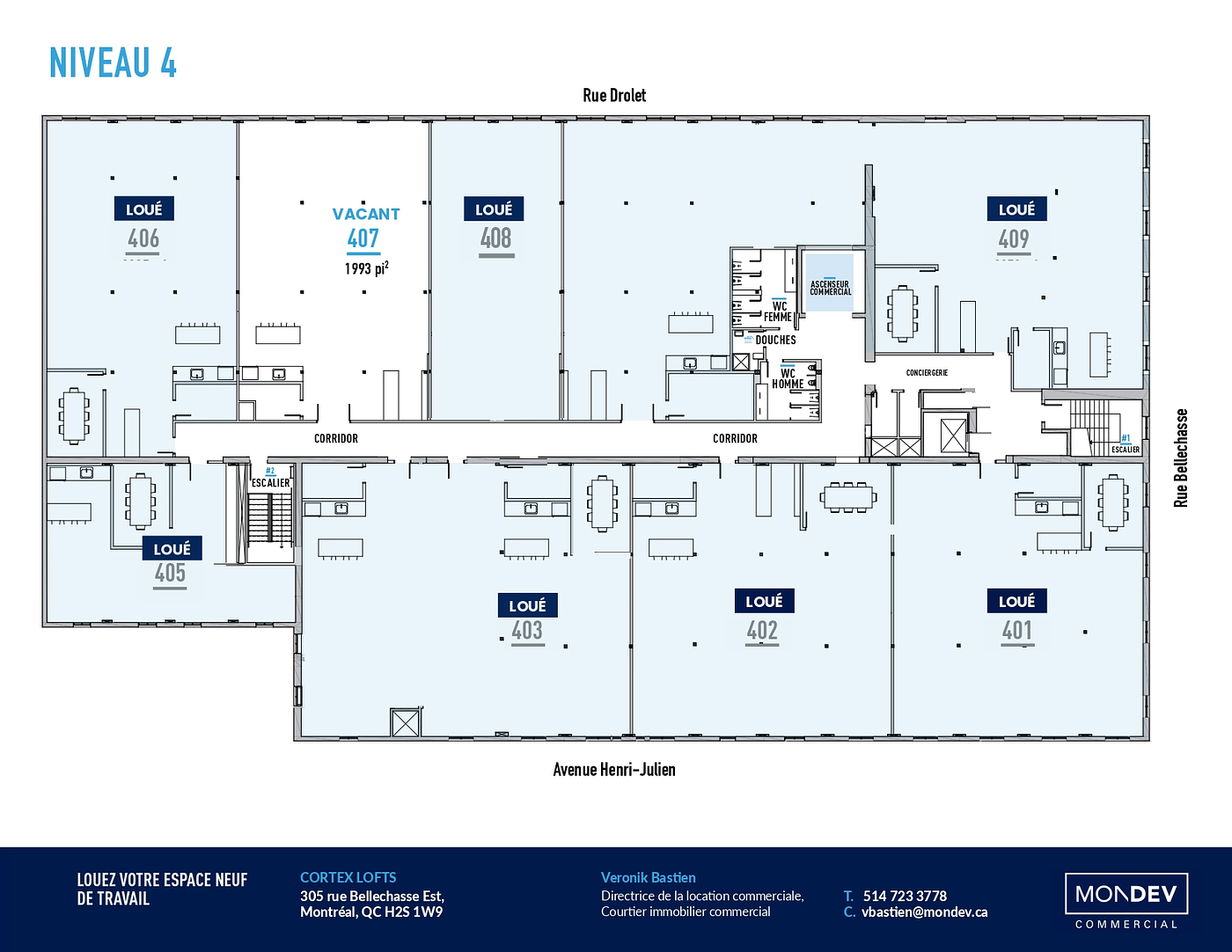 305 Rue de Bellechasse, Montréal, QC floorplan