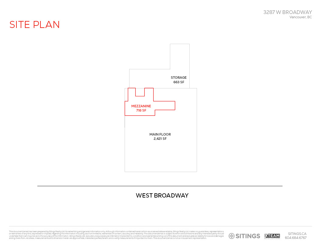 3287 West Broadway, Vancouver, BC floorplan