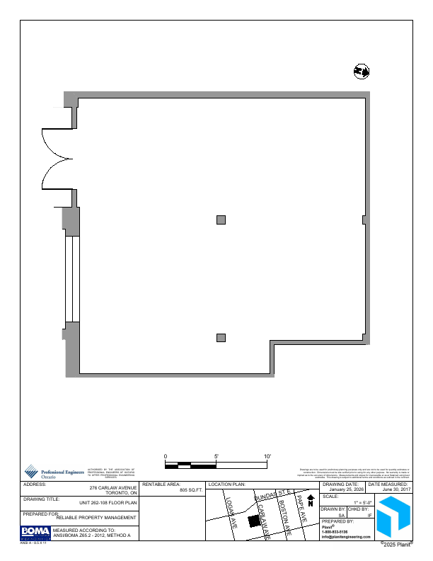 108 - 262 Carlaw Ave, Toronto, ON floorplan