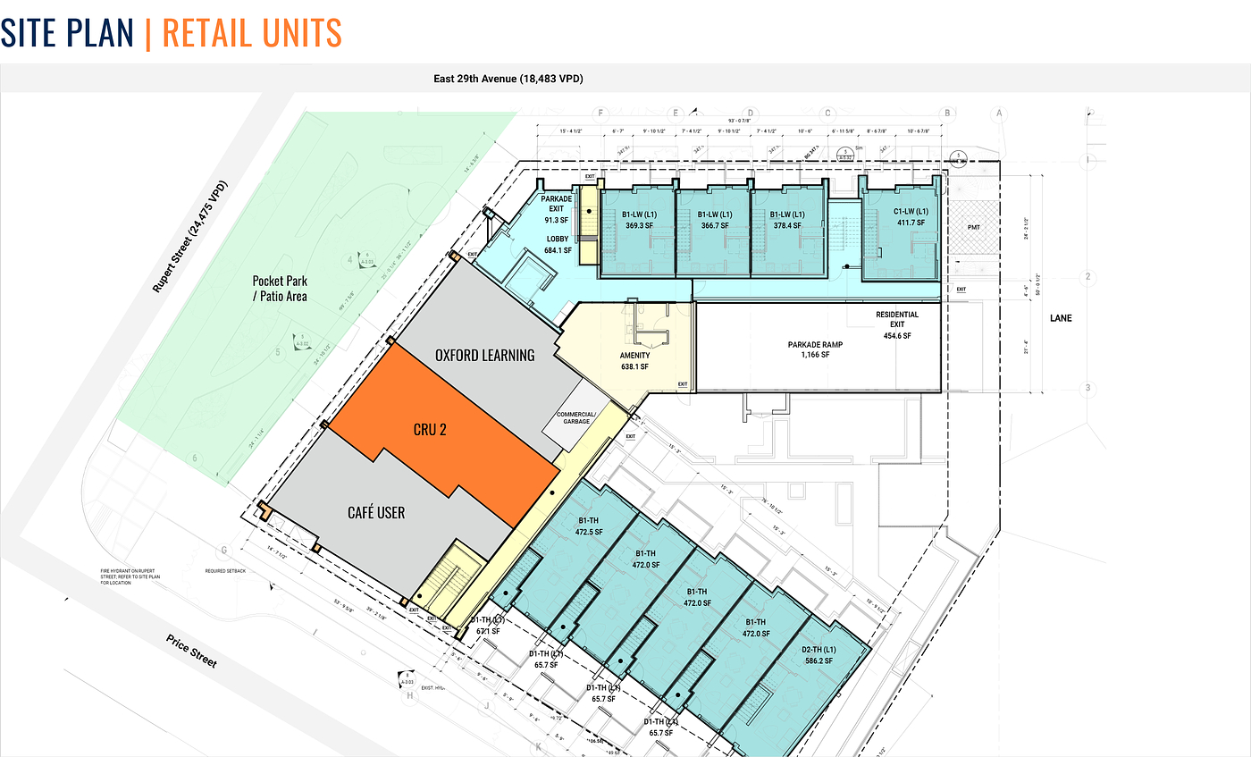 CRU 2 - 4502 Rupert Street, Vancouver, BC floorplan
