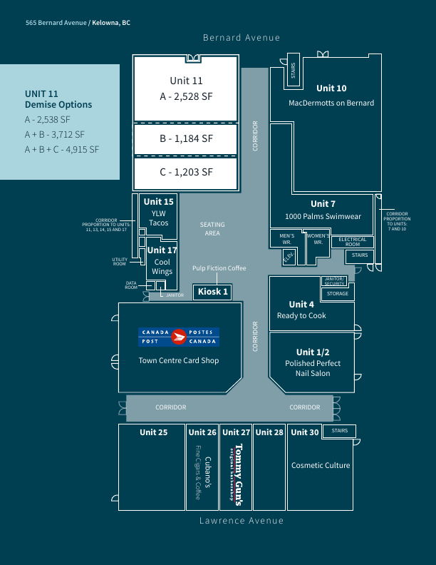 565 Bernard Avenue, Kelowna, BC floorplan