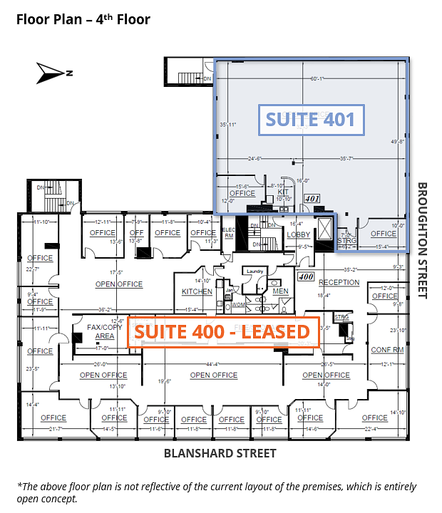 401 - 777 Broughton St, Victoria, BC floorplan