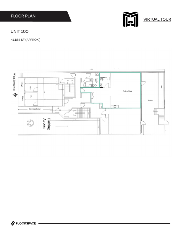 100 - 2245 W Broadway, Vancouver, BC floorplan