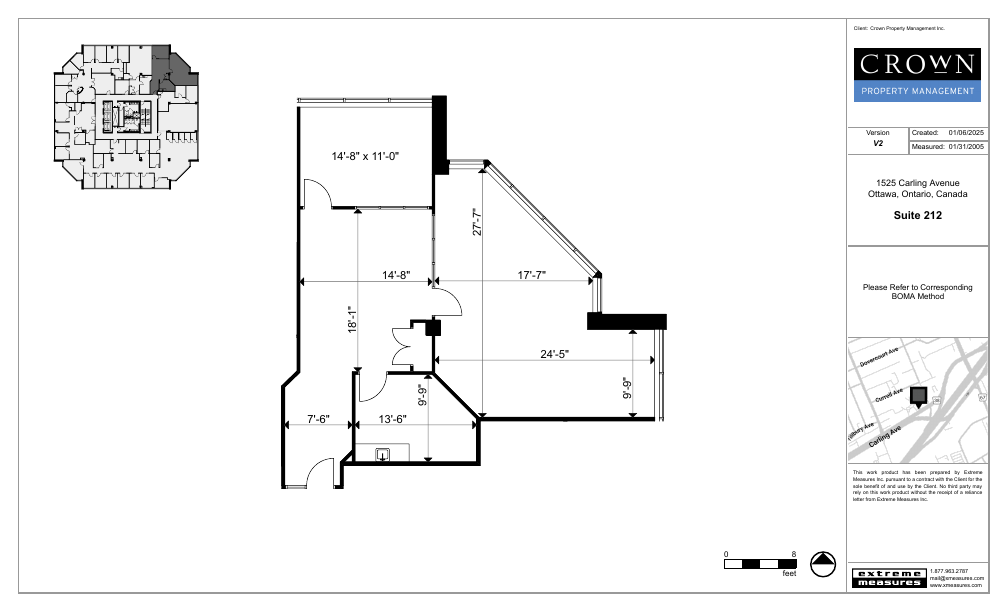 212 - 1525 Carling Avenue, Ottawa, ON floorplan